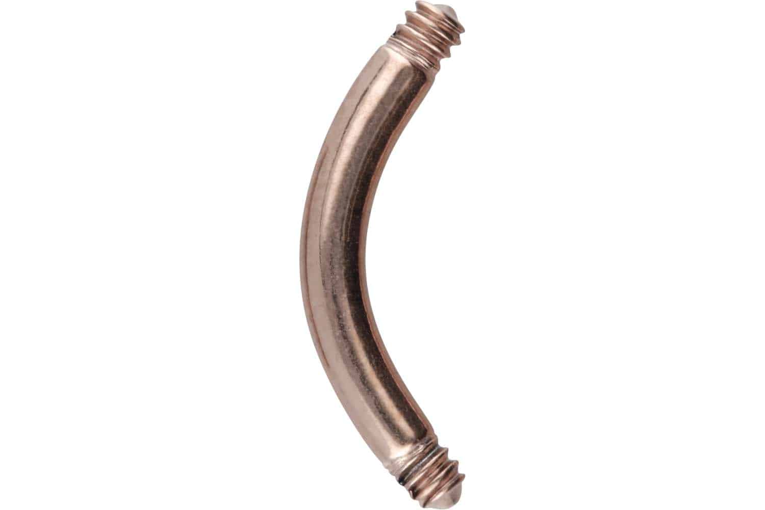 Chirurgenstahl Piercing Banane ohne Kugeln